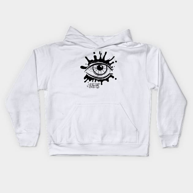 Splatter Eye Kids Hoodie by OsFrontis